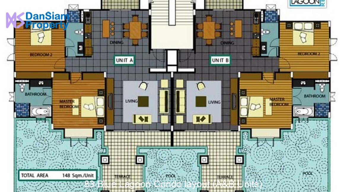 83 Blue Lagoon Condo layout (A&B Units)