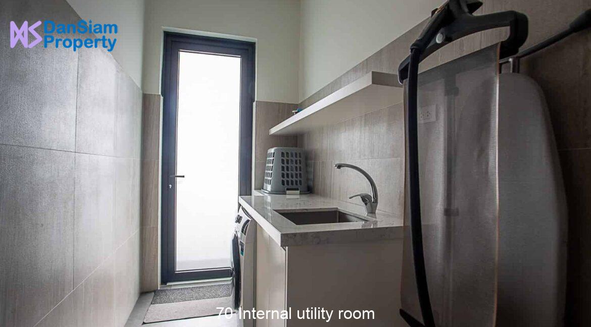 70 Internal utility room