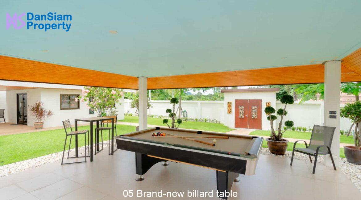 05 Brand-new billard table