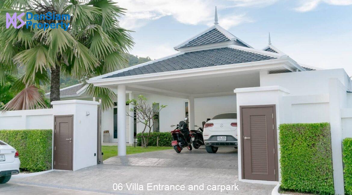 06 Villa Entrance and carpark