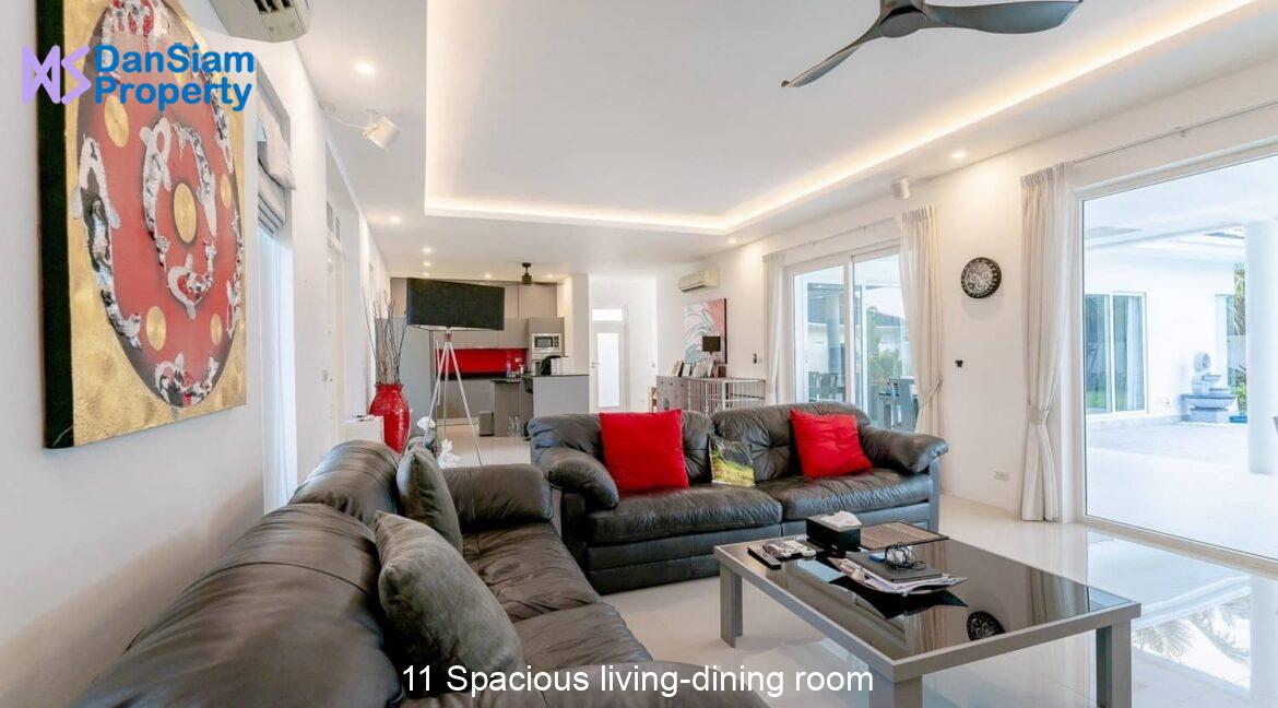 11 Spacious living-dining room