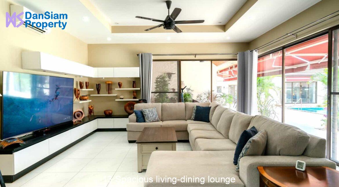 13 Spacious living-dining lounge