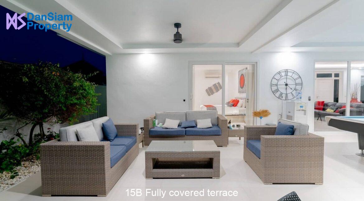 15B Fully covered terrace