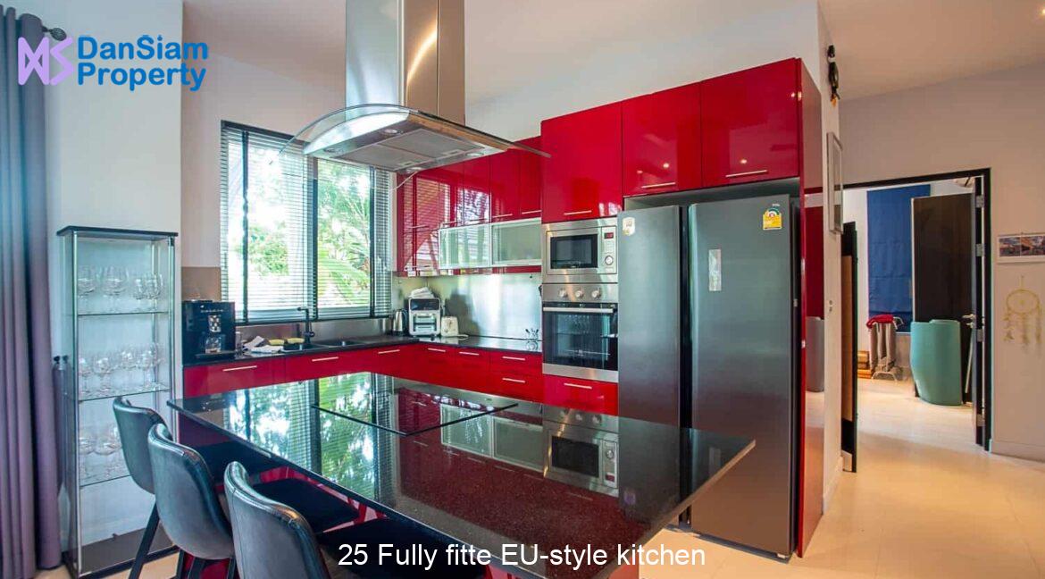 25 Fully fitte EU-style kitchen