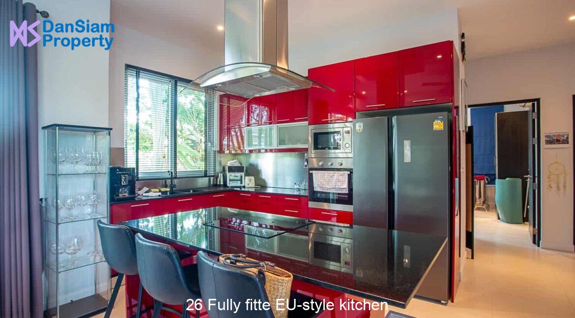 26 Fully fitte EU-style kitchen
