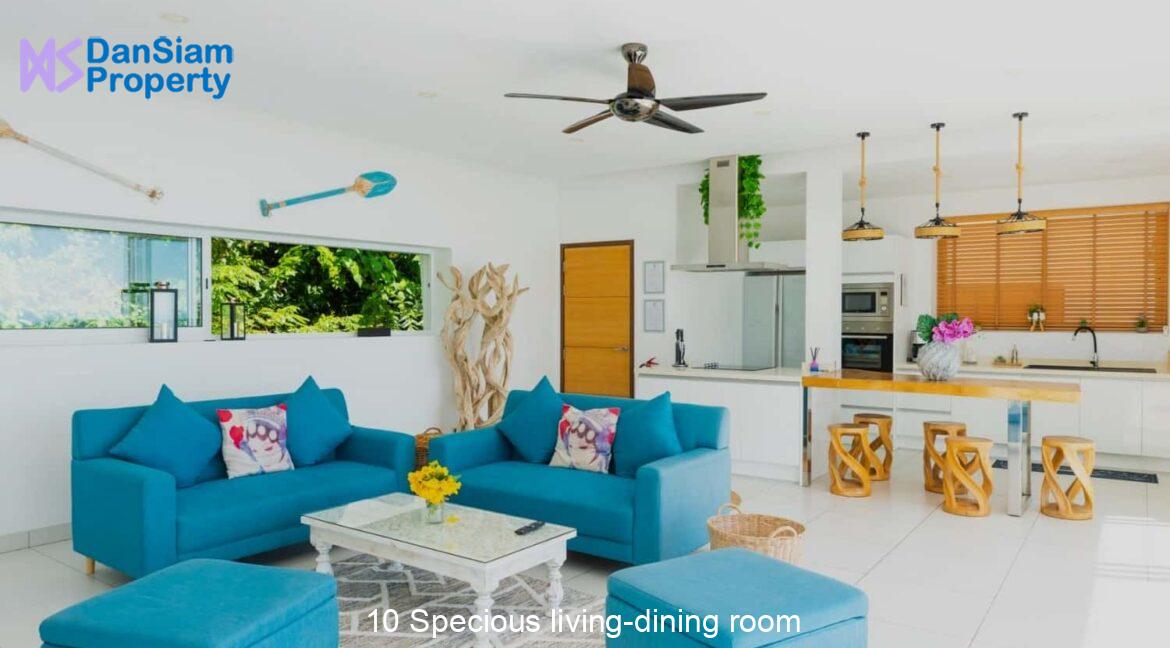 10 Specious living-dining room