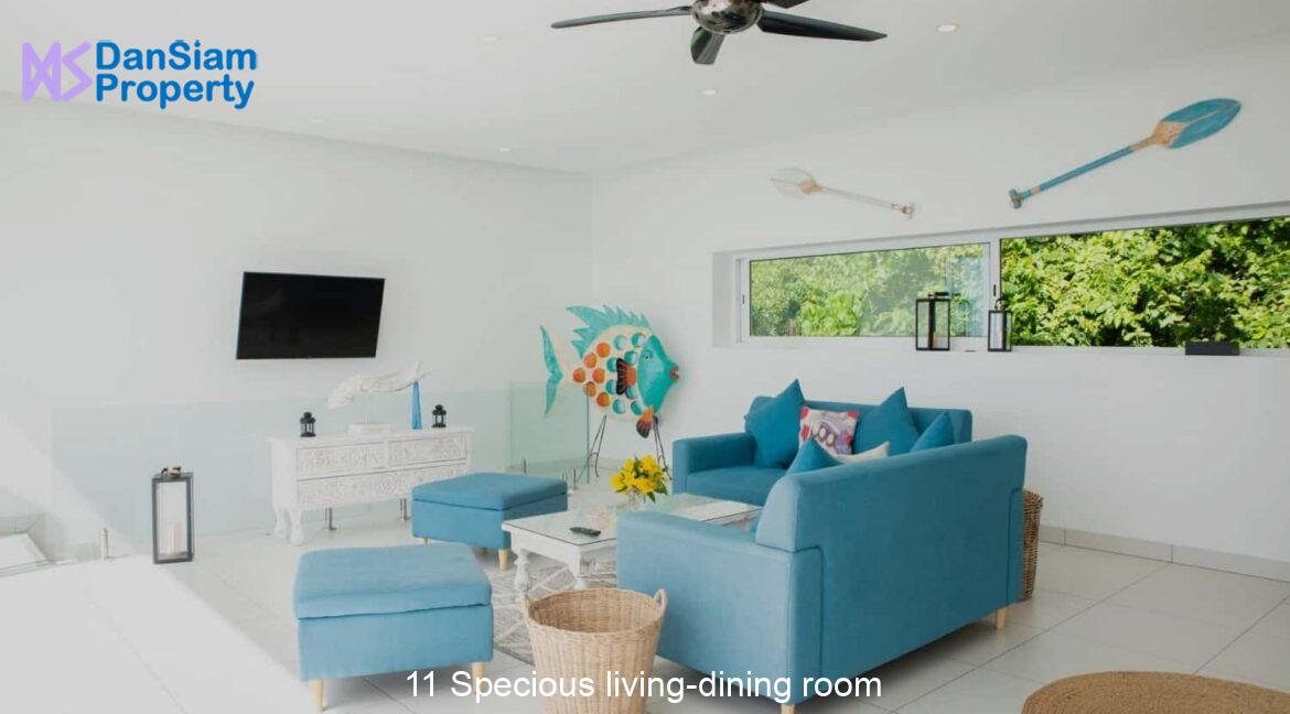 11 Specious living-dining room