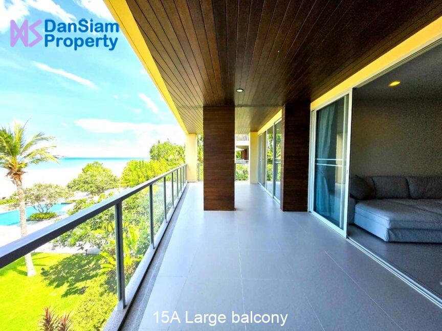 15A Large balcony