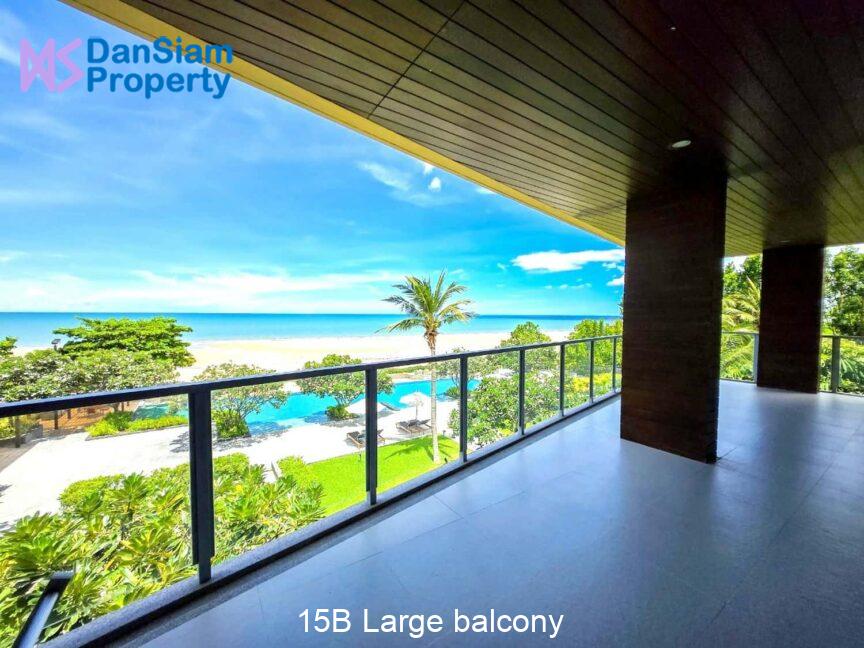 15B Large balcony