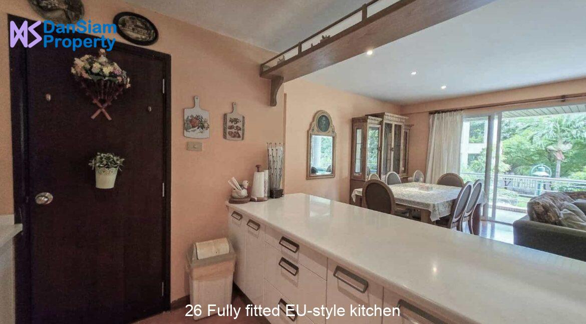 26 Fully fitted EU-style kitchen