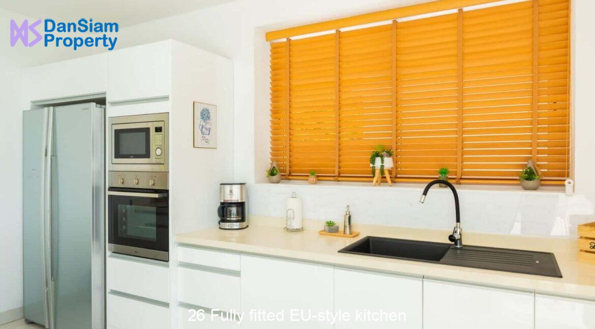 26 Fully fitted EU-style kitchen