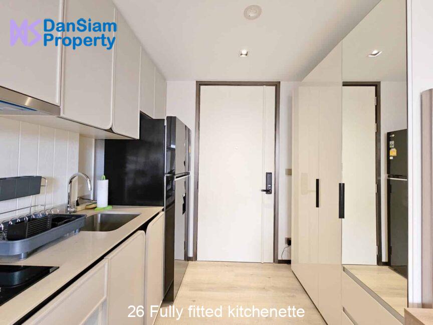 26 Fully fitted kitchenette