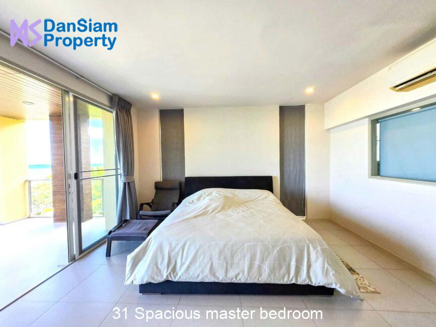 31 Spacious master bedroom