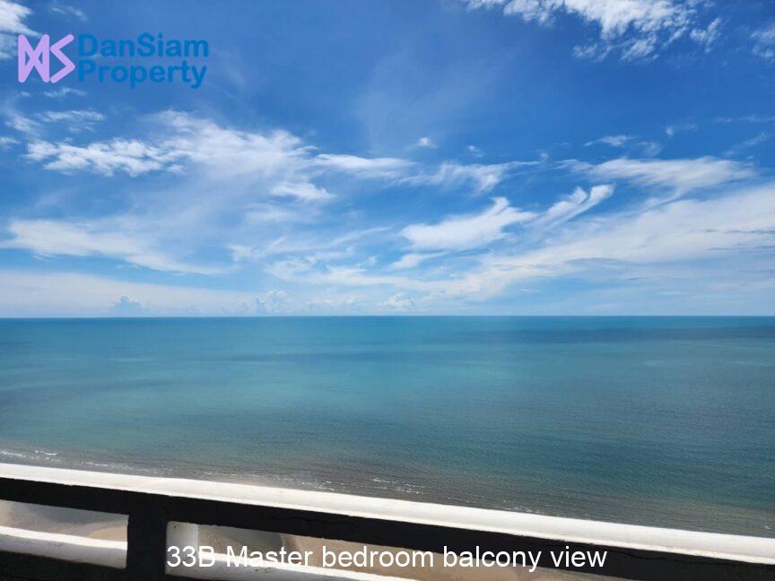 33B Master bedroom balcony view