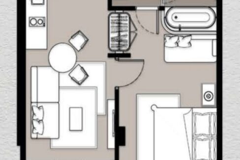 71 IRHH Floorplan (1 Bedroom)