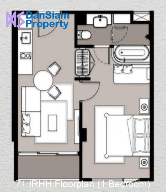 71 IRHH Floorplan (1 Bedroom)