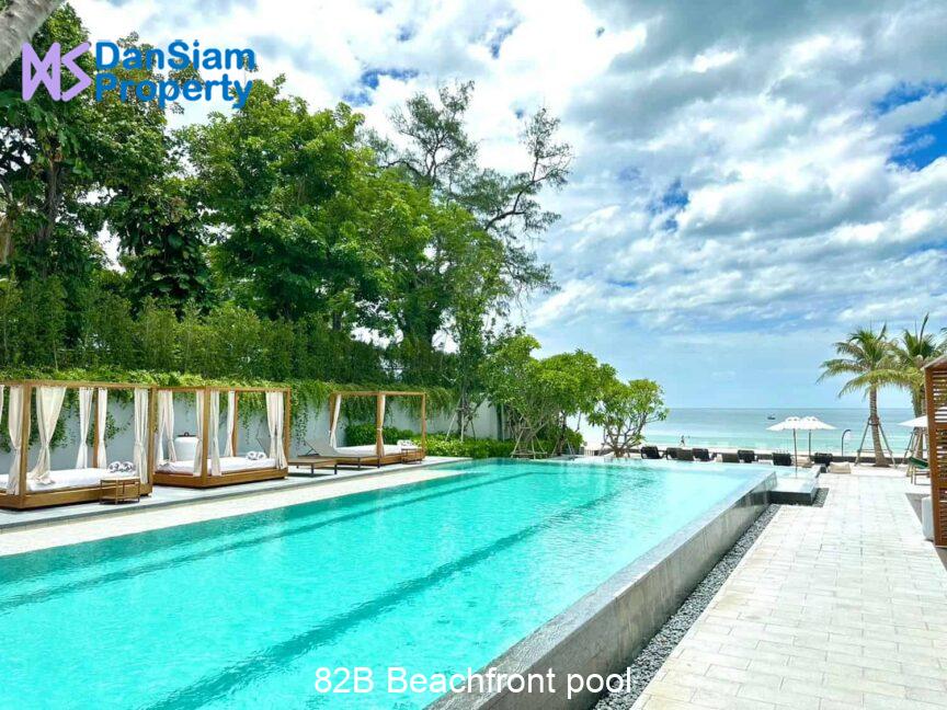 82B Beachfront pool