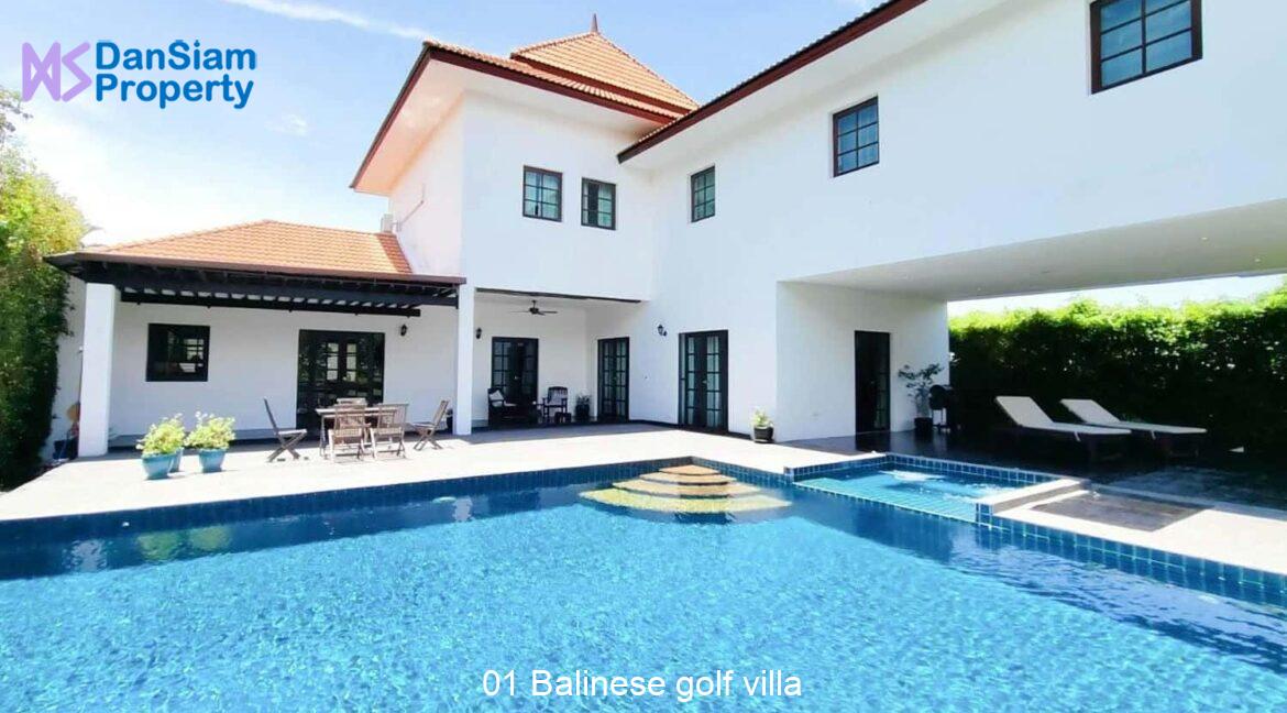 01 Balinese golf villa