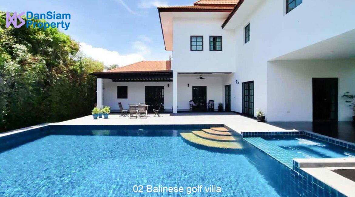 02 Balinese golf villa