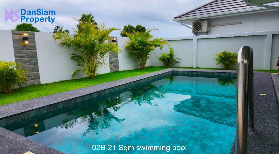 02B 21 Sqm swimming pool