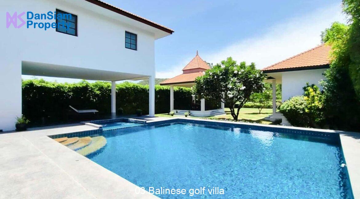 03 Balinese golf villa