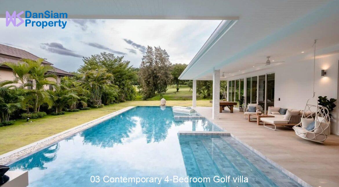 03 Contemporary 4-Bedroom Golf villa