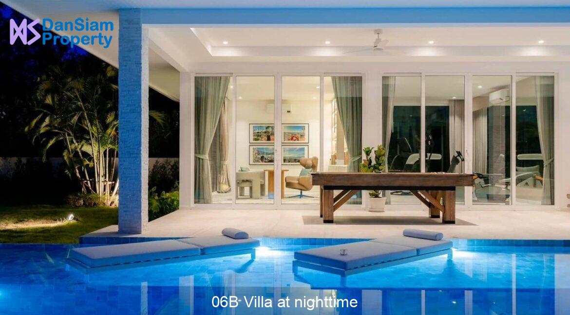 06B Villa at nighttime