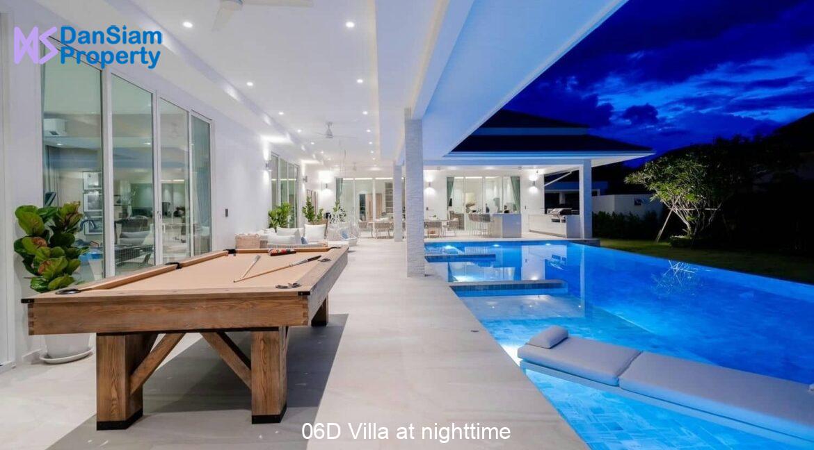 06D Villa at nighttime