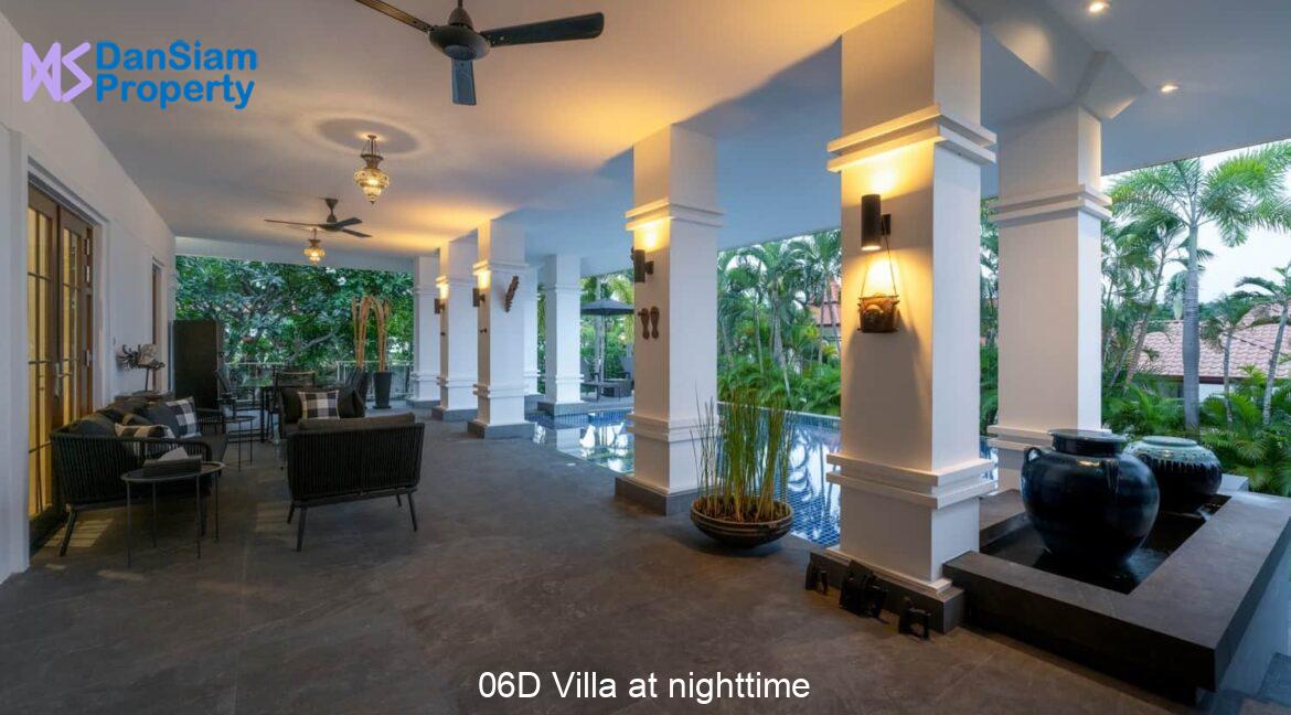 06D Villa at nighttime