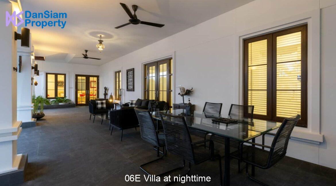 06E Villa at nighttime