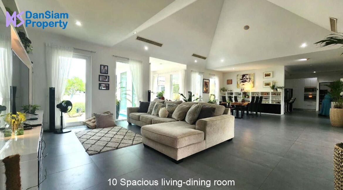 10 Spacious living-dining room