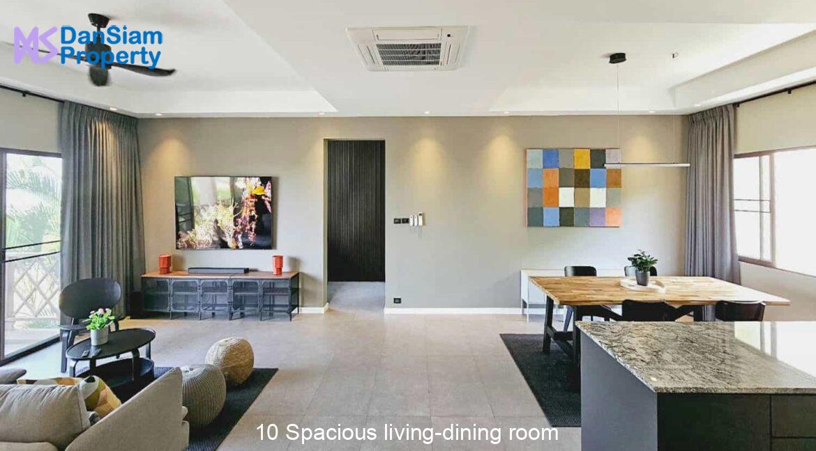 10 Spacious living-dining room