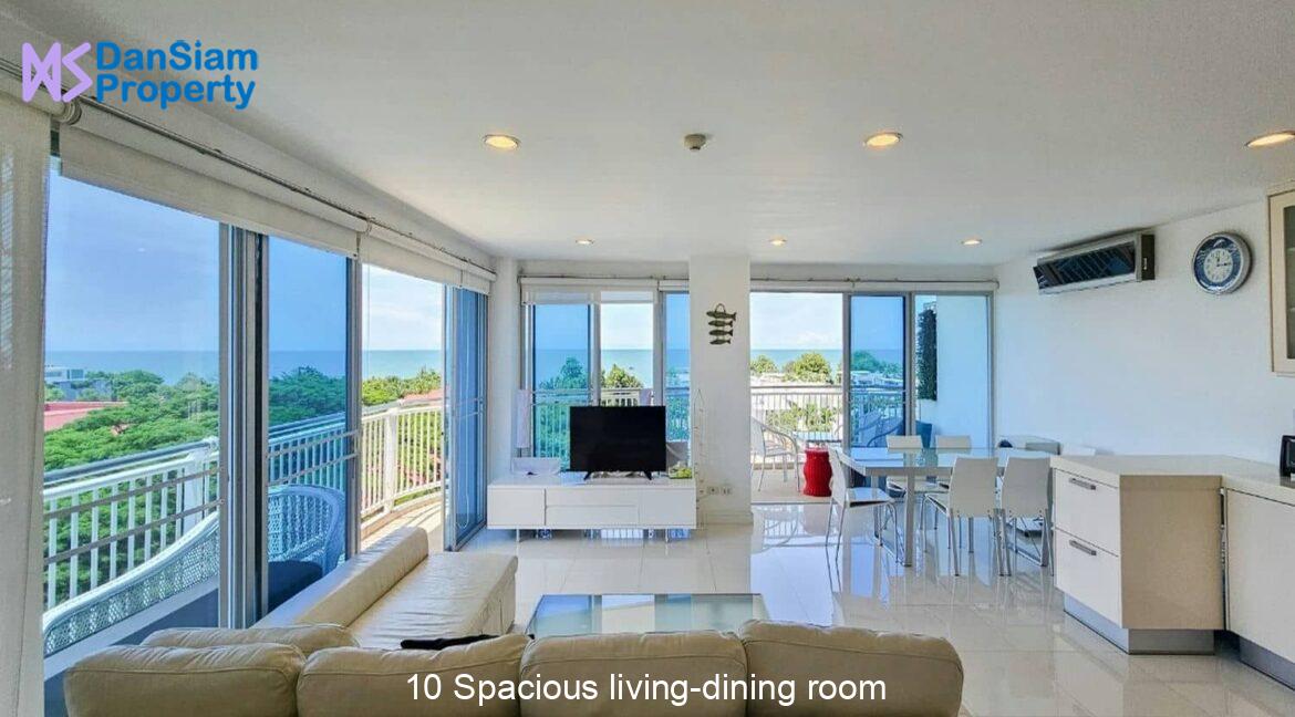 10 Spacious living-dining room