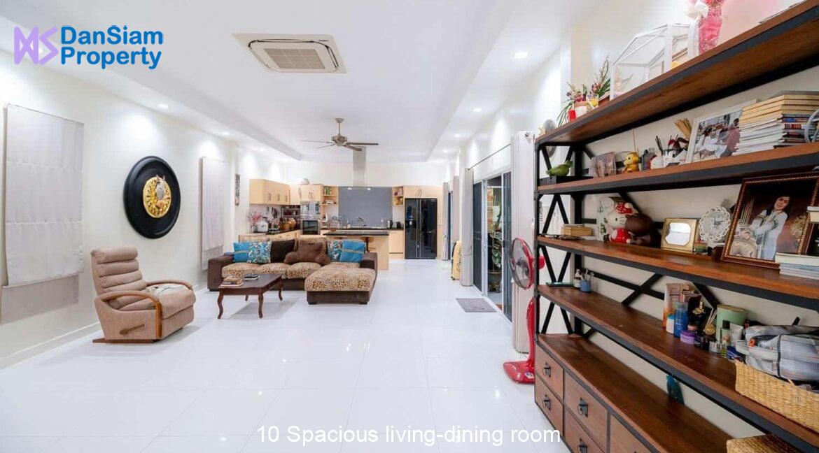 10 Spacious living-dining room