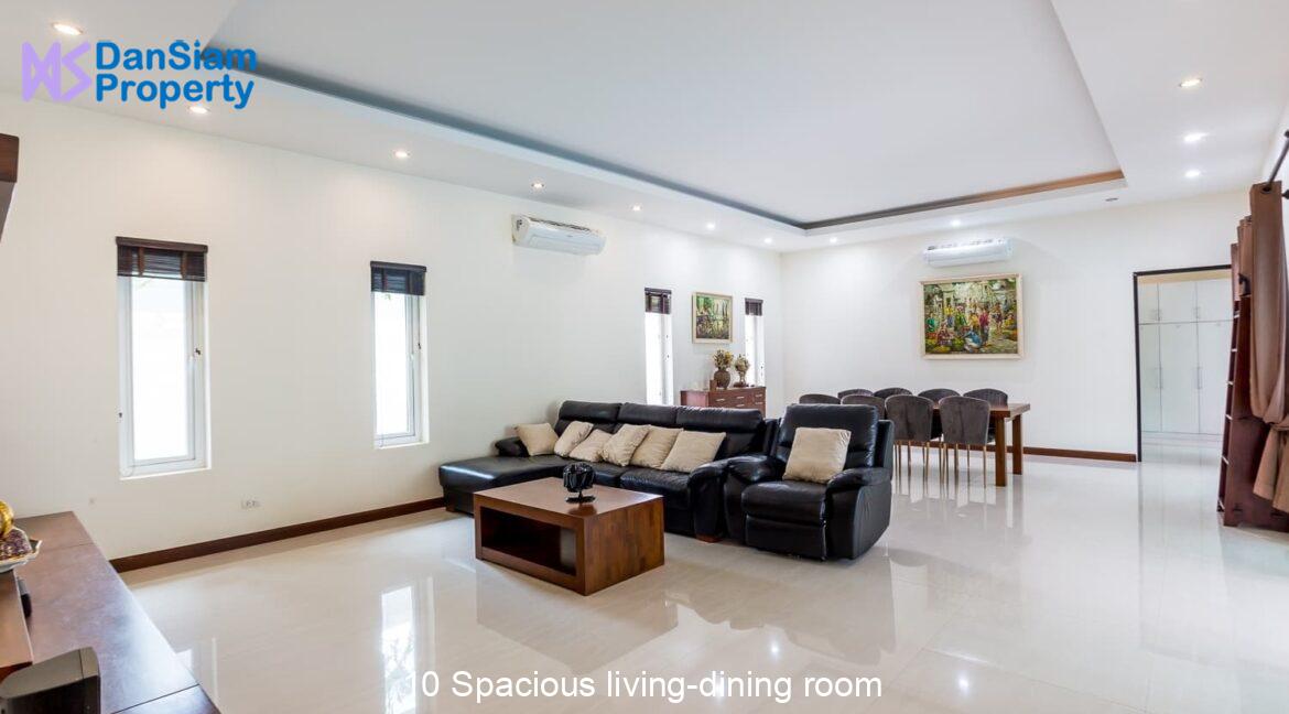 10 Spacious living-dining room