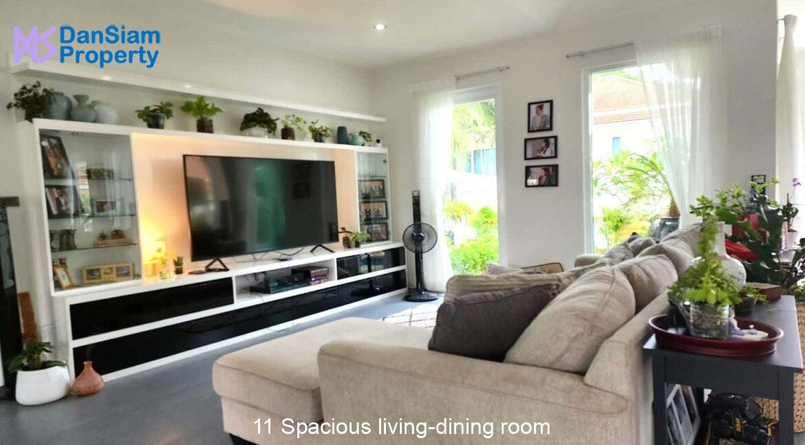 11 Spacious living-dining room