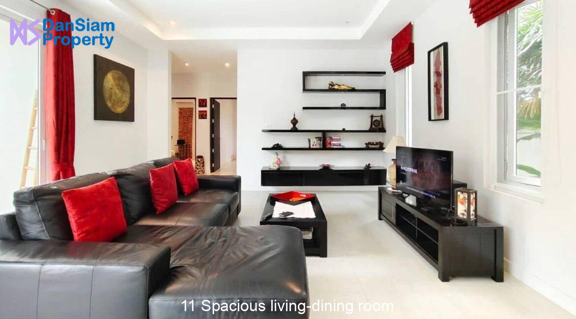 11 Spacious living-dining room