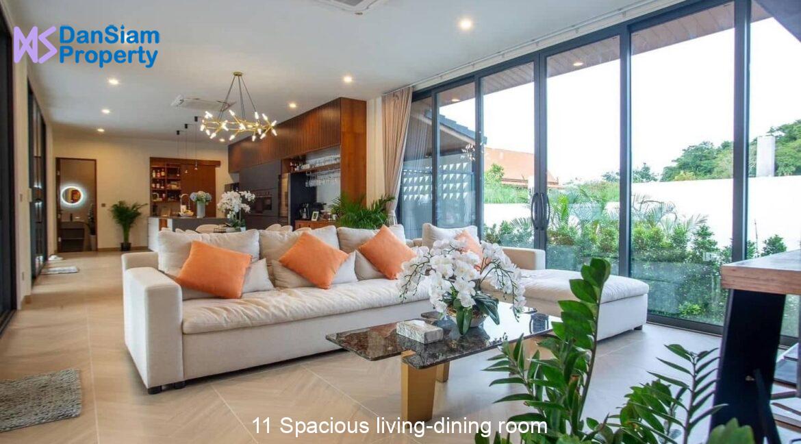 11 Spacious living-dining room