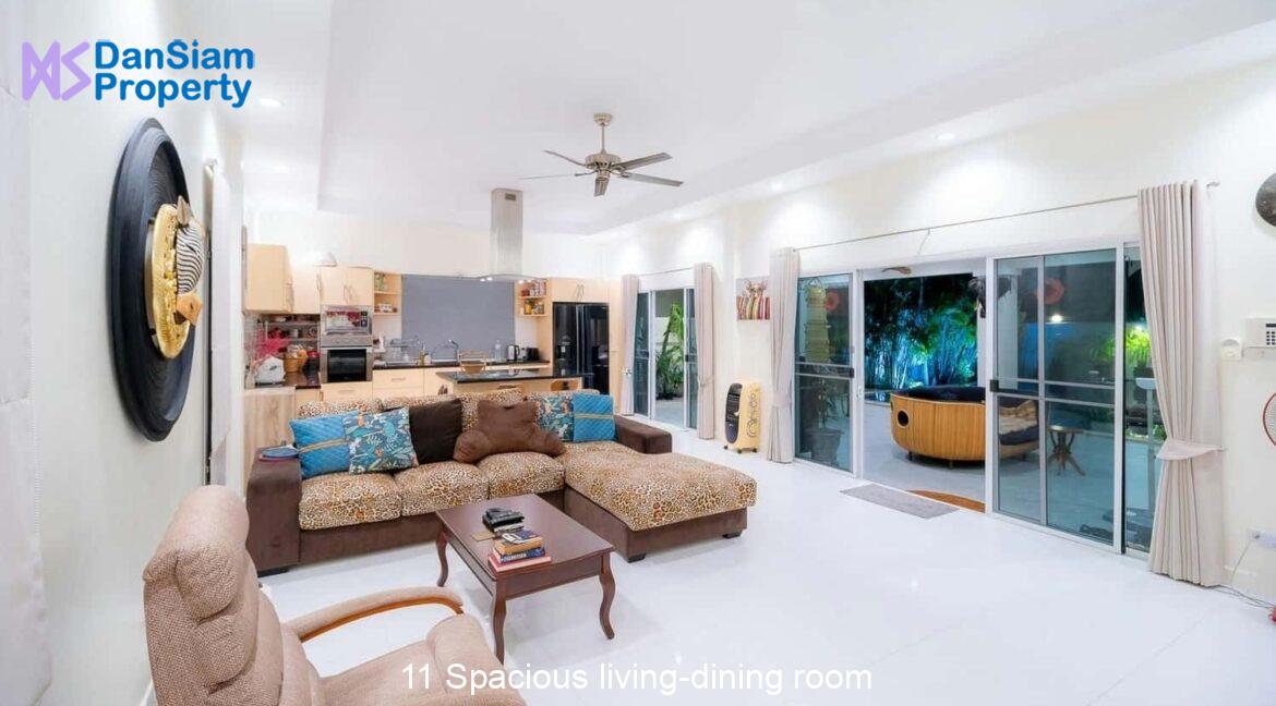 11 Spacious living-dining room