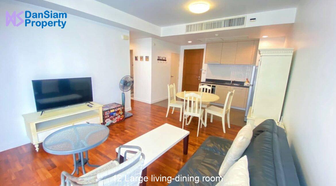 12 Large living-dining room