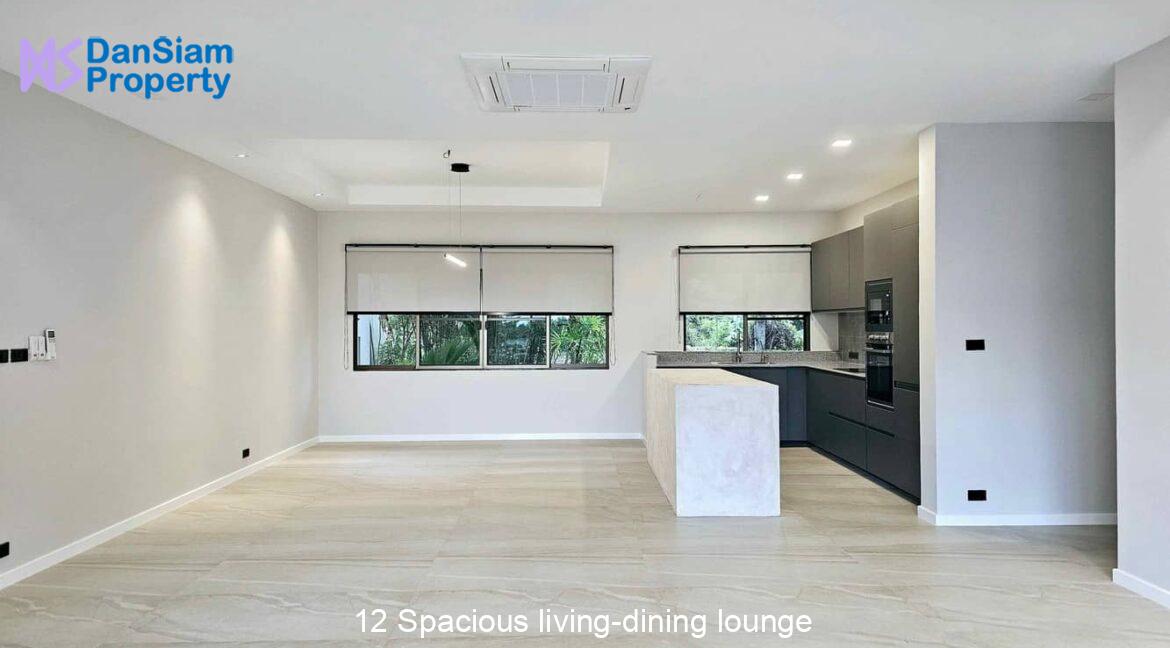 12 Spacious living-dining lounge