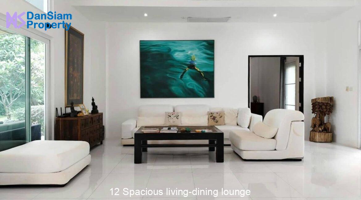 12 Spacious living-dining lounge