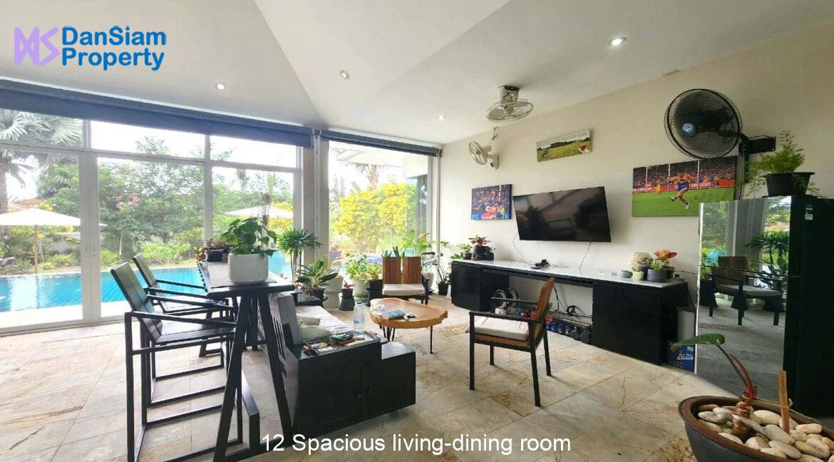 12 Spacious living-dining room