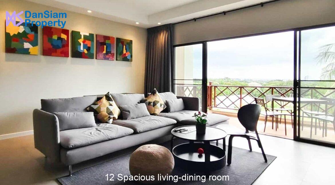 12 Spacious living-dining room