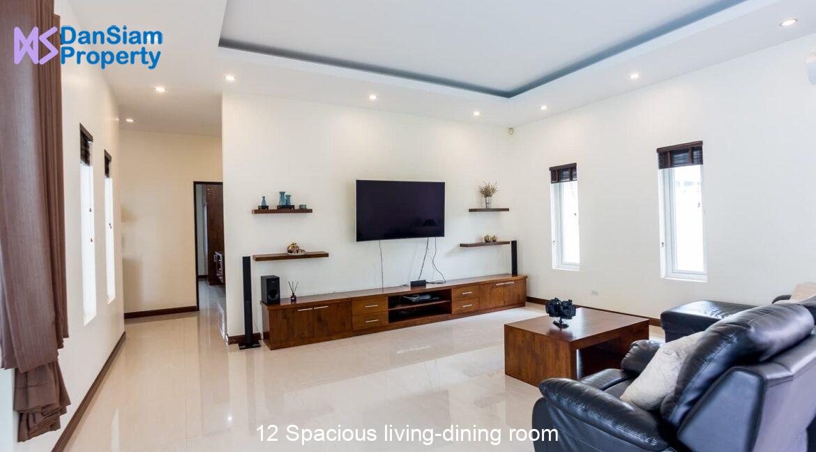 12 Spacious living-dining room