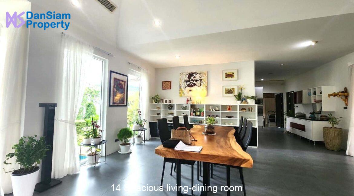 14 Spacious living-dining room