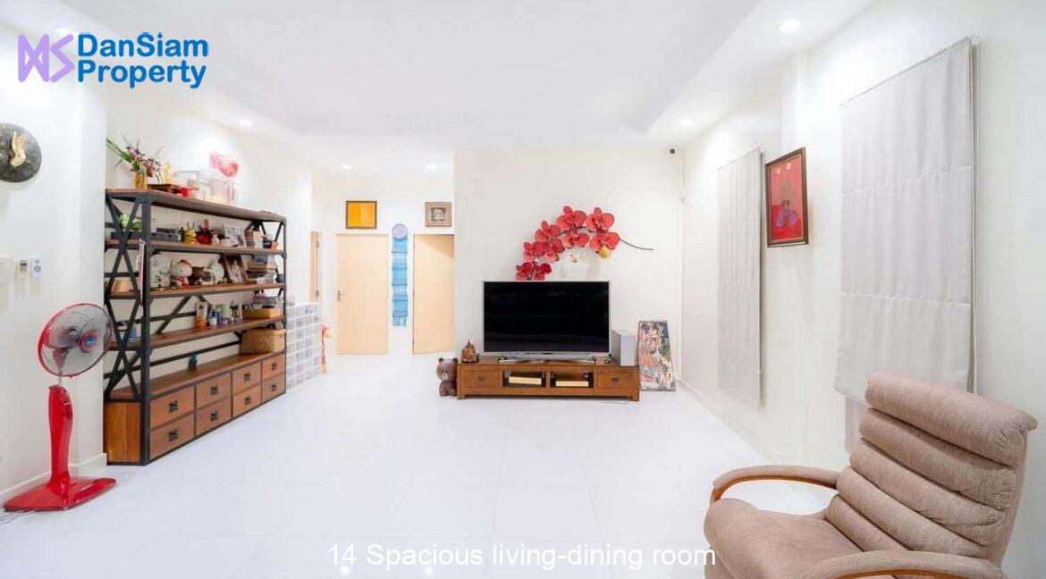 14 Spacious living-dining room