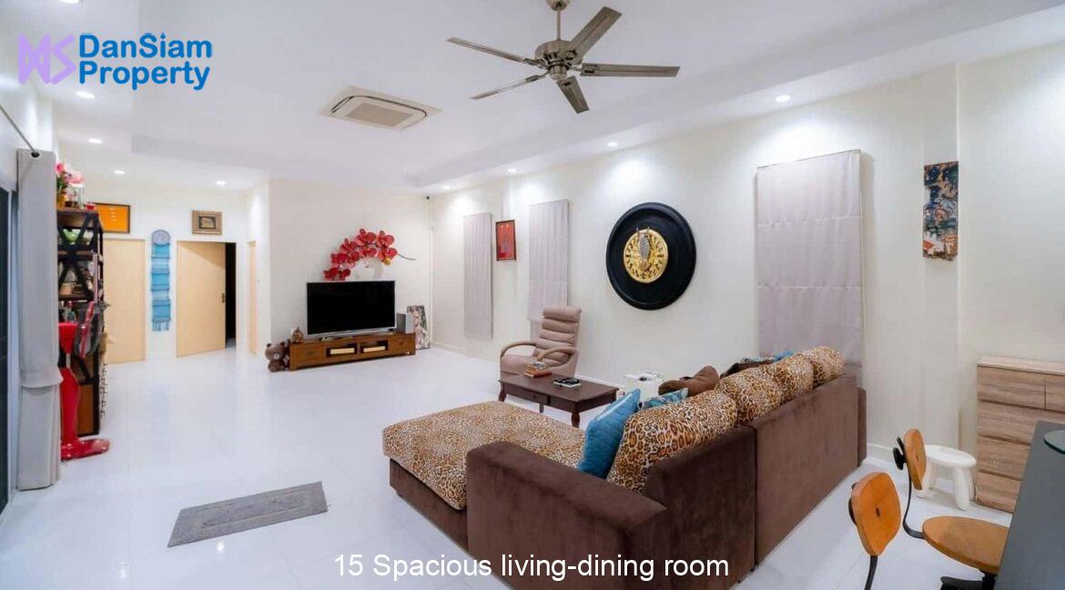 15 Spacious living-dining room