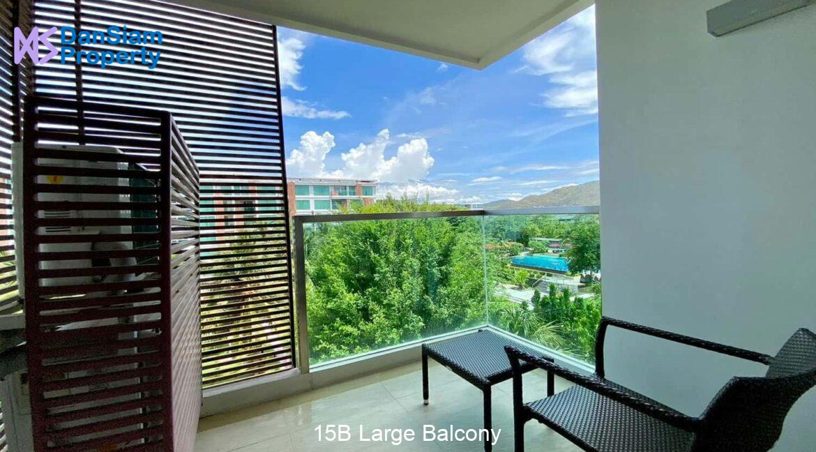 15B Large Balcony