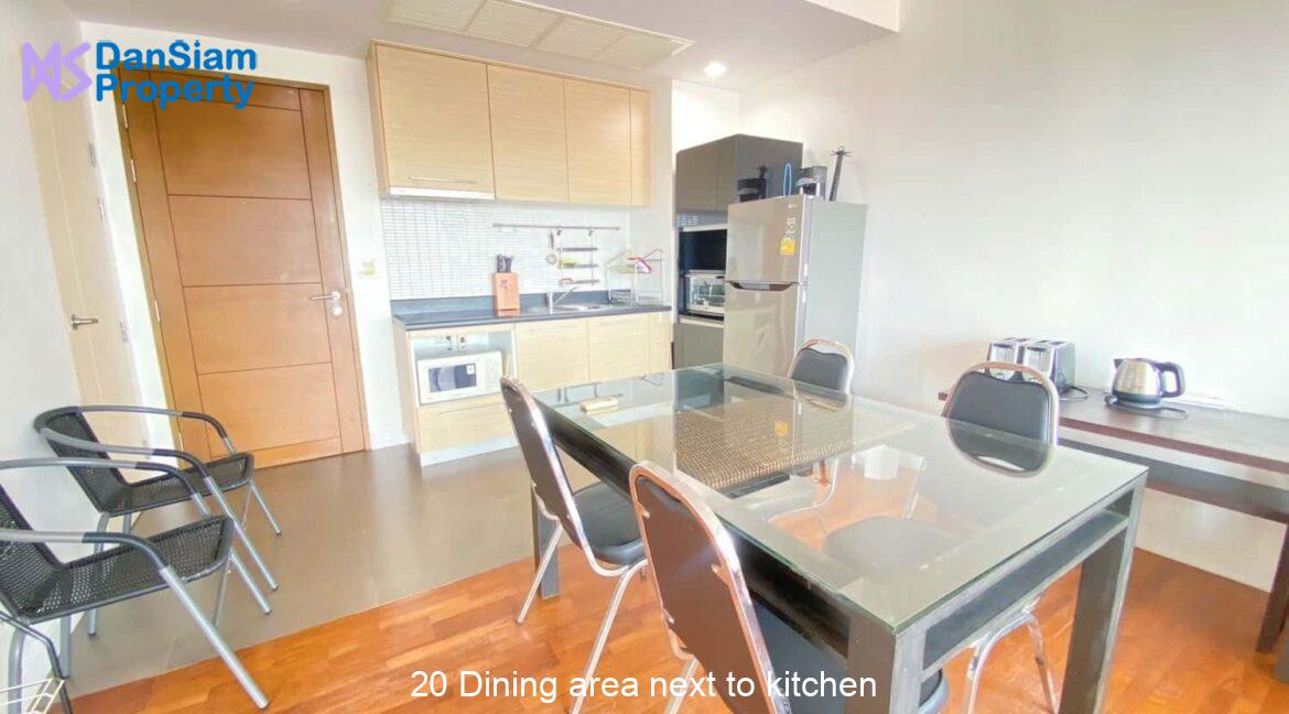 20 Dining area next to kitchen